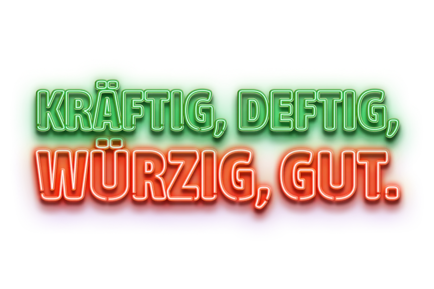 Kräftig, deftig, würzig, gut