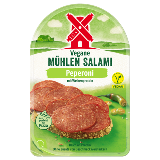 4000405002971 Vegane Mühlen Salami Peperoni 80g 3