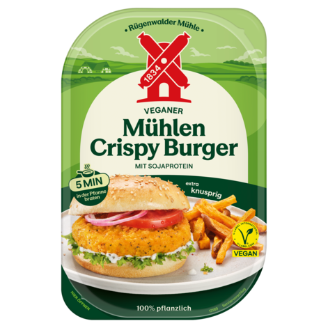 4000405003459 Veganer Mühlen Crispy Burger 180g