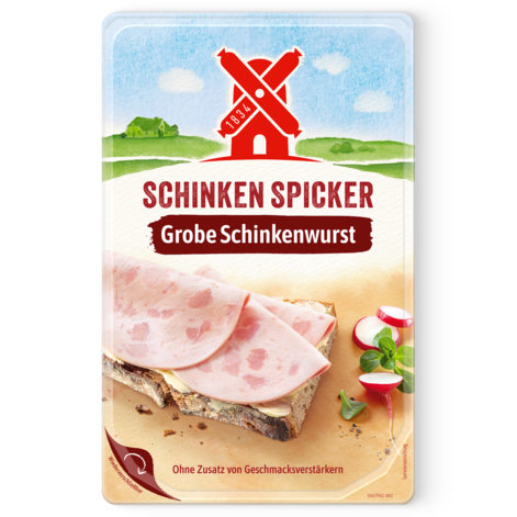 Schinken Spicker grobe Schinkenwurst 80g 4000405004296 Packshot