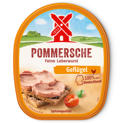 4000405002070 Pommersche Gutsleberwurst Gefluegel Becher 125g Front Packshot