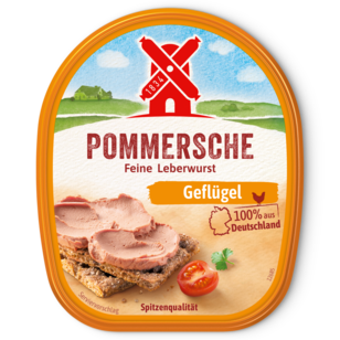 4000405002070 Pommersche Gutsleberwurst Gefluegel Becher 125g Front Packshot