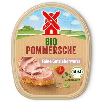 4000405002209 Bio Pommersche fein Becher 125g Front Packshot