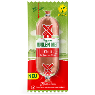 4000405001875 Veganes Mühlen Mett Chili SB 100g Packshot