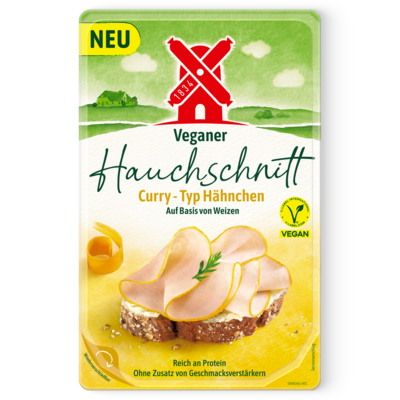 4000405001745 Veganer Mühlen Hauchschnitt Curry 70g Packshot