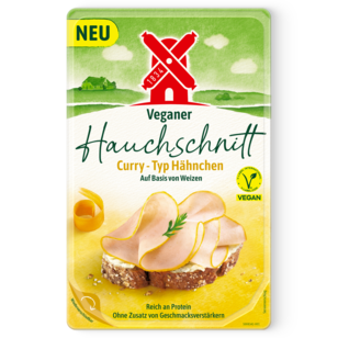 4000405001745 Veganer Mühlen Hauchschnitt Curry 70g Packshot