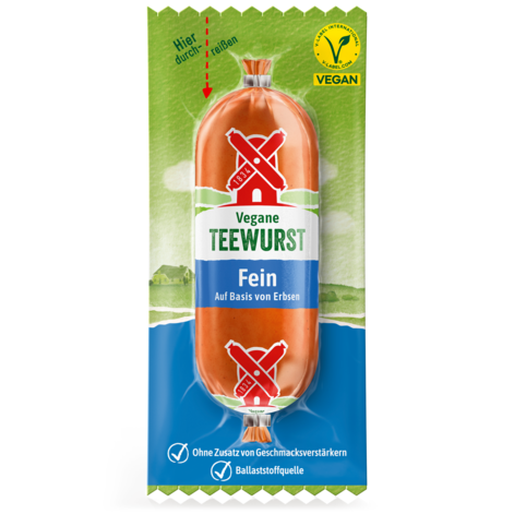 4000405001394 Vegane Teewurst fein SB 100g Packshot