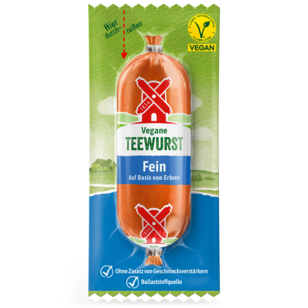 4000405001394 Vegane Teewurst fein SB 100g Packshot