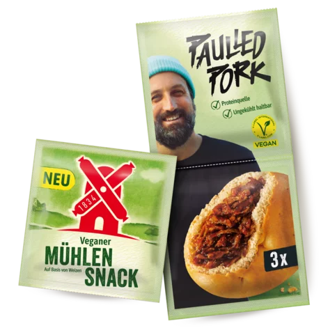 veganes Pulled Pork mit Paul Ripke? Paulled Pork! veganer Snack von der Rügenwalder Mühle