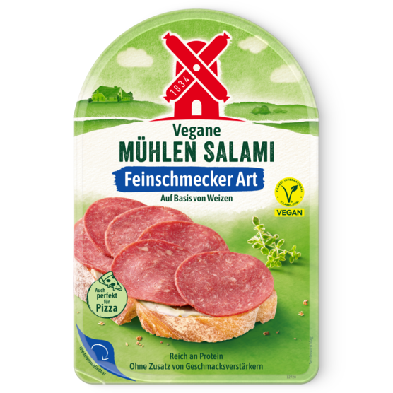 4000405002476 Vegane Mühlen Salami Feinschmecker Art 80g Packshot