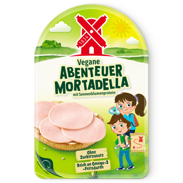 4000405002834 Vegane Schinken Spicker Abenteuer Mortadella 80g