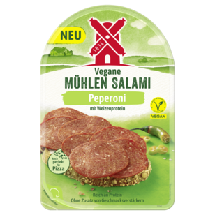 4000405002971 Vegane Mühlen Salami Peperoni 80g