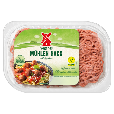 4000405001585 veganes muehlen hack TF 250g neu 2024 mit Sojaprotein