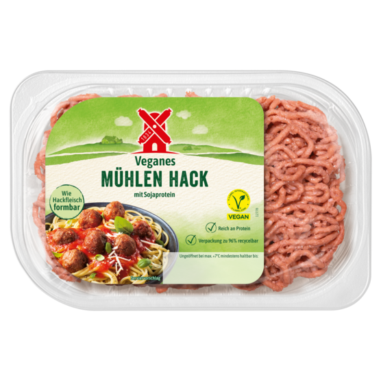 4000405001585 veganes muehlen hack TF 250g neu 2024 mit Sojaprotein