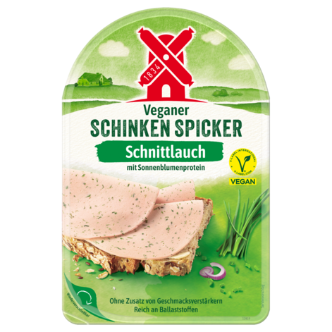 Rügenwalder Mühle 4000405004470 veganer schinken spicker schnittlauch 80g - Packshot gültig ab 20240916