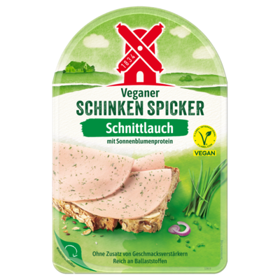 Rügenwalder Mühle 4000405004470 veganer schinken spicker schnittlauch 80g - Packshot gültig ab 20240916