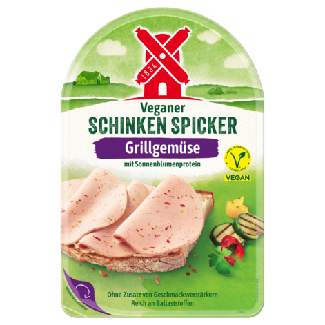 Rügenwalder Mühle 4000405004593 veganer schinken spicker grillgemüse, 80g - Packshot gültig ab 20240916