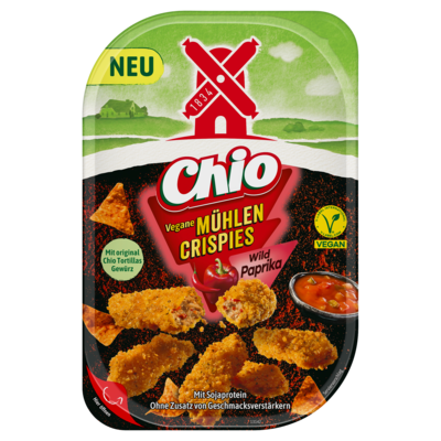 4000405003817 Vegane Mühlen Crispies Chio Wild Paprika 180g