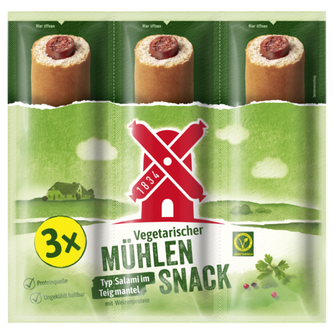 4000405001967 vegetarischer mühlen snack im teigmantel typ salami bundle 3x40g