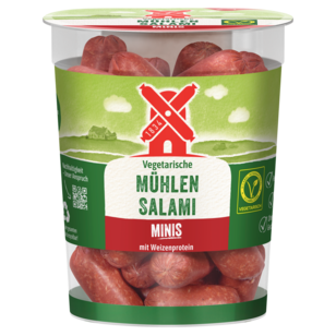 4000405002797 vegetarische Mühlen salami MINIS 165g Front