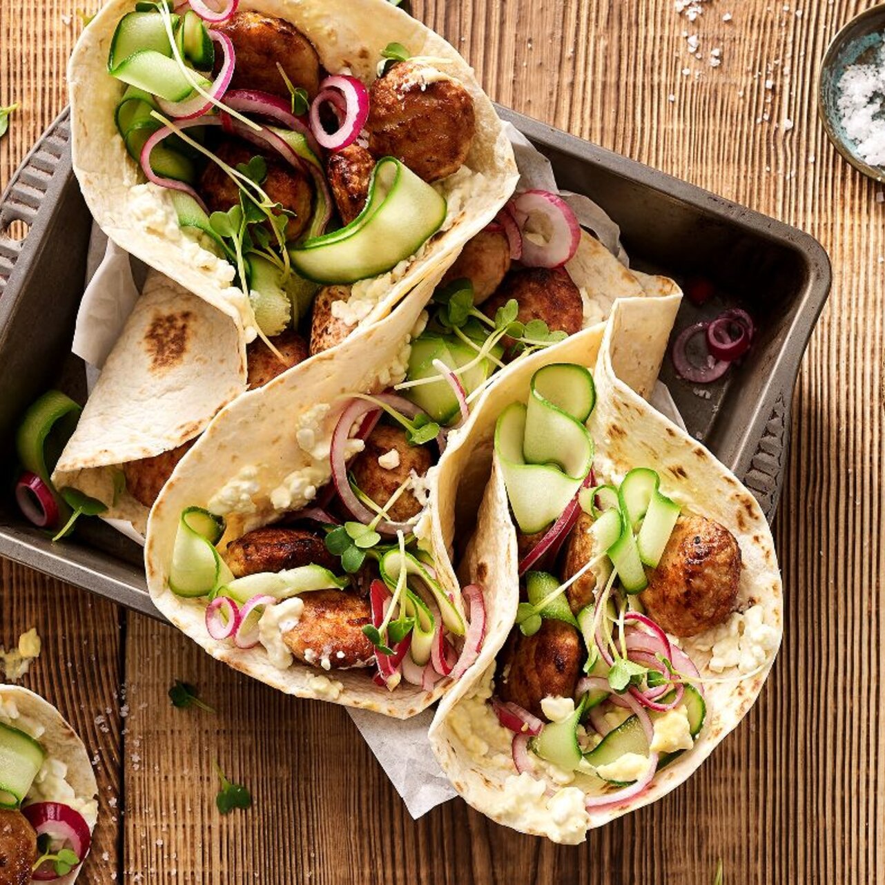 Tacos mit Frikadellen | Rügenwalder Mühle