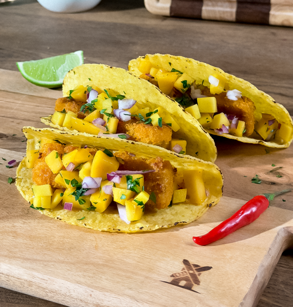 rezept vegane fisch tacos mit mango salsa