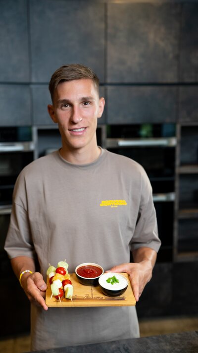 Bunte Spieße mit Veganen Abenteuer Nuggets | Rügenwalder Mühle