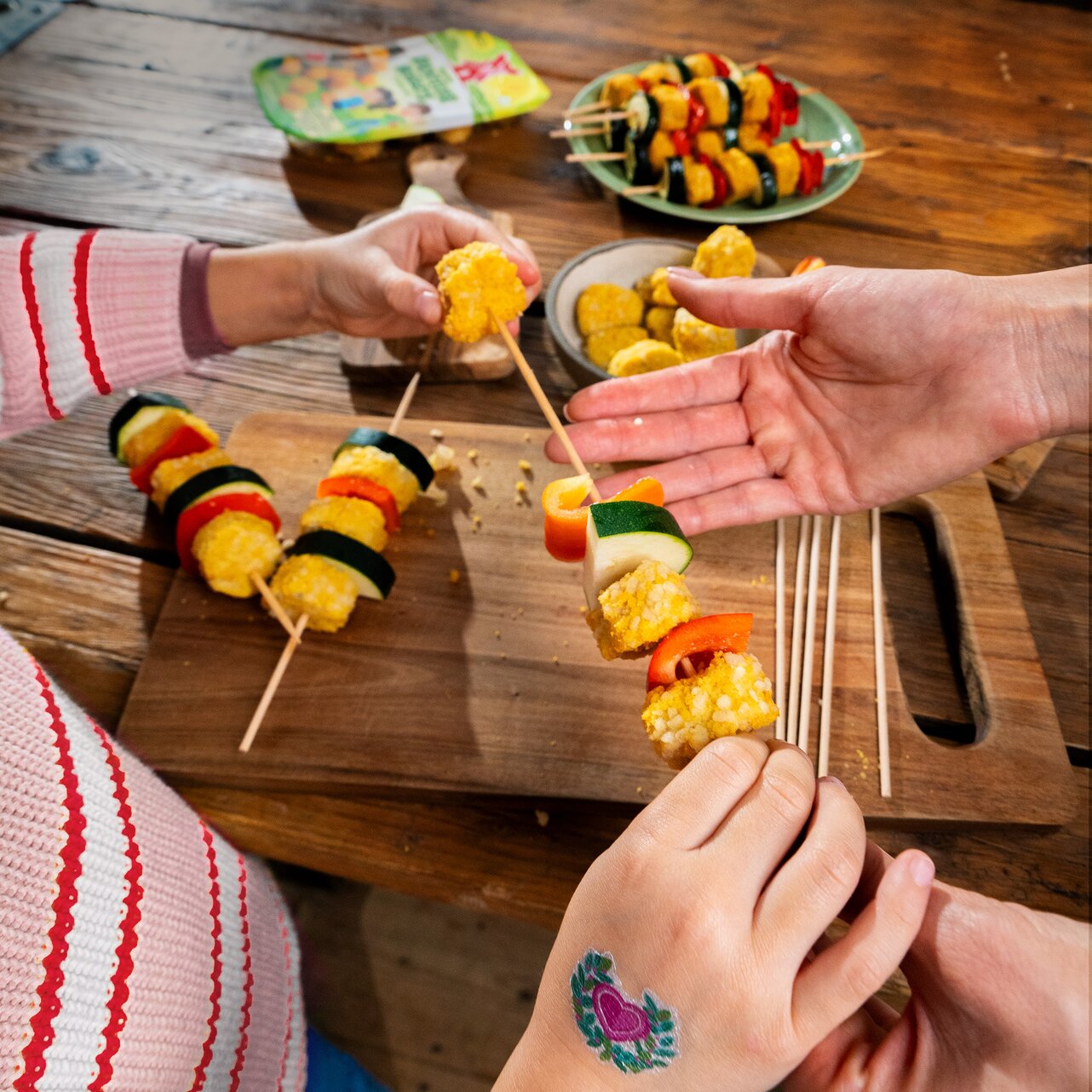 Nugget-Spieße mit Paprika | Rügenwalder Mühle