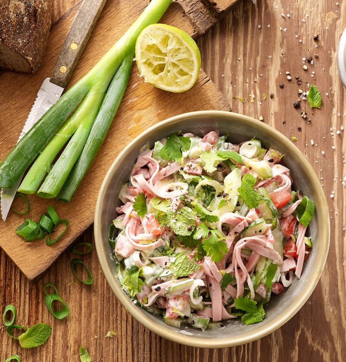 Salat mit Mortadella und Limette | Rügenwalder Mühle