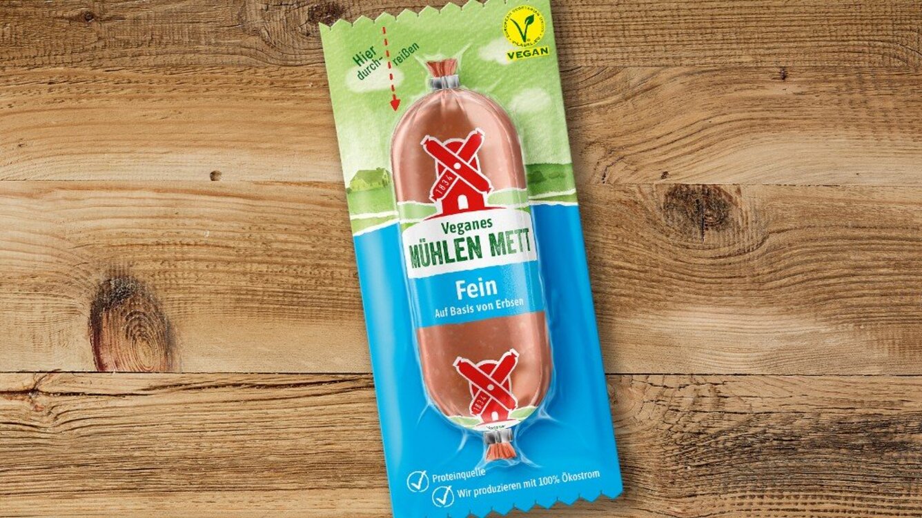 Teaser Veganes Mett - Rügenwalder Mühle bringt veganes Mett auf den Markt